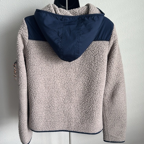 Prince & Fox Sherpa Fleece Zip-Up Hoodie Jacket - Size M - Picture 3 of 7